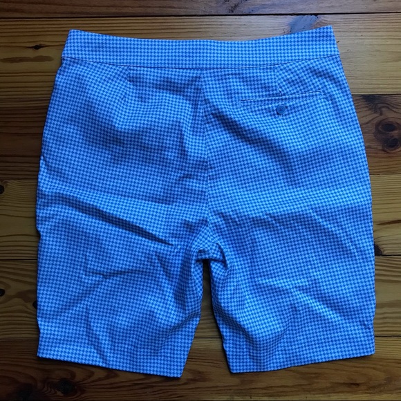 Greg Norman Blue Houndstooth Golf Shorts, EUC, 10 - Picture 10 of 12